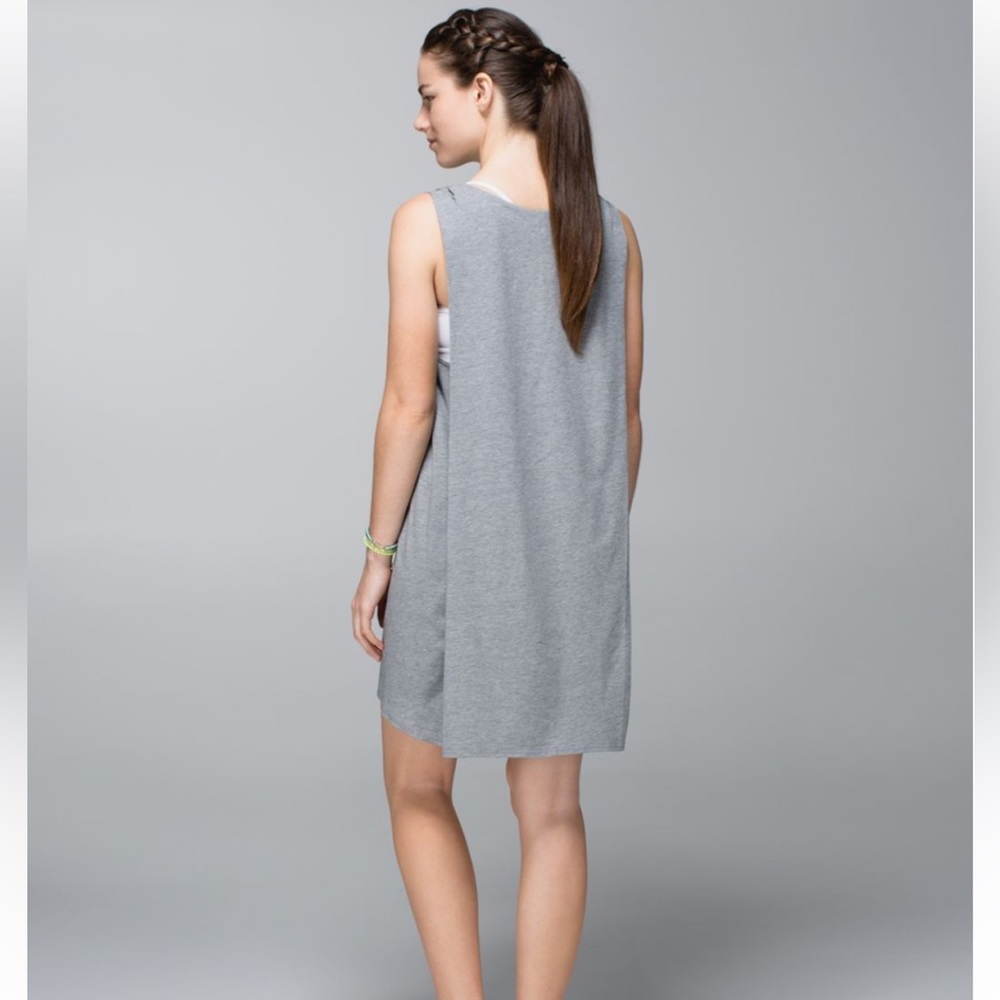 EUC Lululemon Salutation To Savasana Dress in heathered medium gray